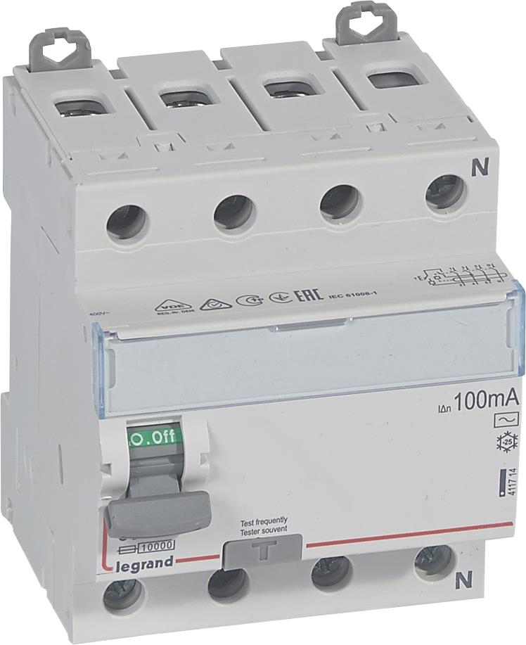 ДТЗ 4P 63A 100mА серия DX3 ID тип AC Legrand, LEGRAND НИСКО НАПРЕЖЕНИЕ, 411714