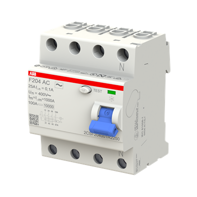 ДТЗ 4P 63A 100mА серия F204 тип AC ABB, 2CSF204001R2630