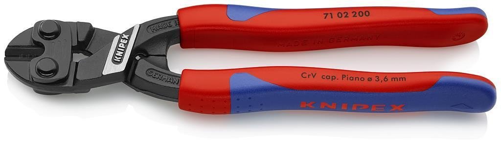 Клещи болторези CoBolt, синьо-червена ръкохватка 200мм, Knipex - K7102200