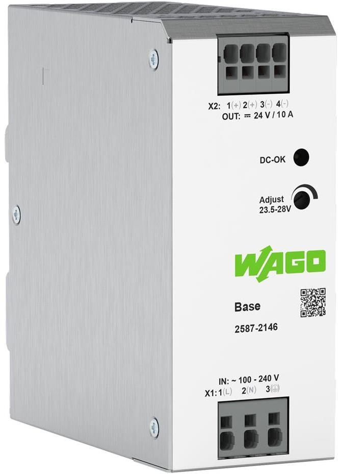 Захранващ блок 1P In:100...240Vac Out:24Vdc 10A Wago, WAGO, 2587-2146