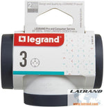 LEGRAND - 694520 Адаптер за контакт 3х Шуко Т-образен бял Legrand