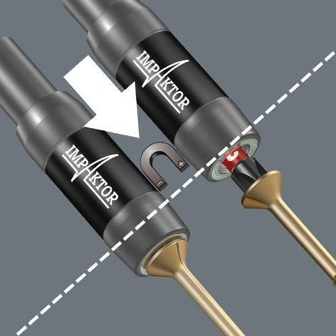 Комплект 9х бита и държач 897/4, Bit-Check 10 Impaktor Wera - W057680