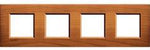 Рамка 2х4мод. правоъгълна Walnut LL Bticino, BTICINO, LNA4802M4LNC