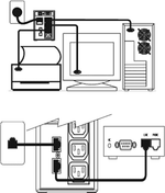 UPS Line-interactive 850VA / 500W GIOTTO BORRI - MUPS0003