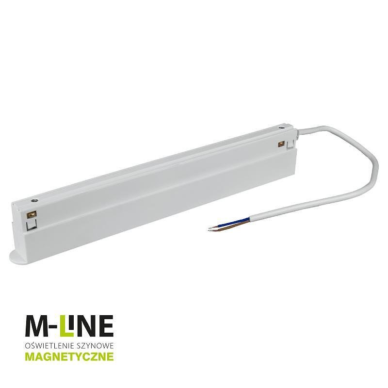 Захранване за магнитна релса M-LINE, бяло, 100W 48V DC, DPM, MTL-DR-100W-W