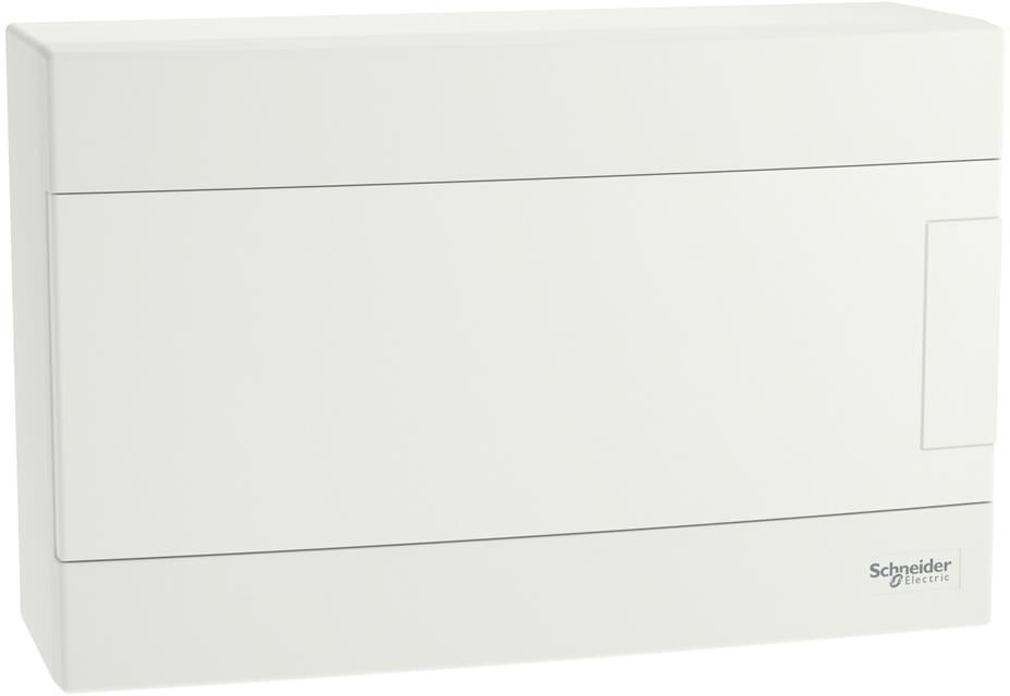 Табло за открит монтаж 12 мод. Easy 9 EU с бяла плътна врата и Н и РЕ клеми SE, SCHNEIDER ELECTRIC НИСКО НАПРЕЖЕНИЕ, EZ9EUD112