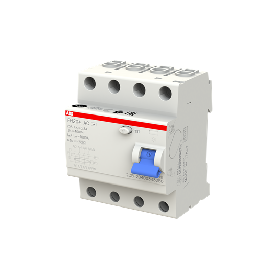 ДТЗ 4P 25А 300mА серия FH204 тип AC ABB, 2CSF204003R3250