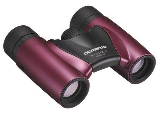 БИНОКЪЛ 8X21 RC II METAL MAGENTA OLYMPUS