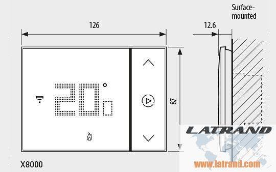 Термостат Smarther 2 с вградено Wi-FI за вграден монтаж КРЕМ Bticino with Netatmo от Legrand - XM8002