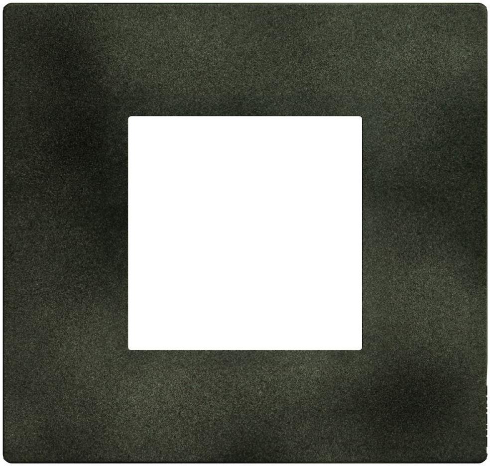 Рамка 2 мод. цвят Зелен меланж (Dark Green) Light Now Bticino, BTICINO, YA4802DG