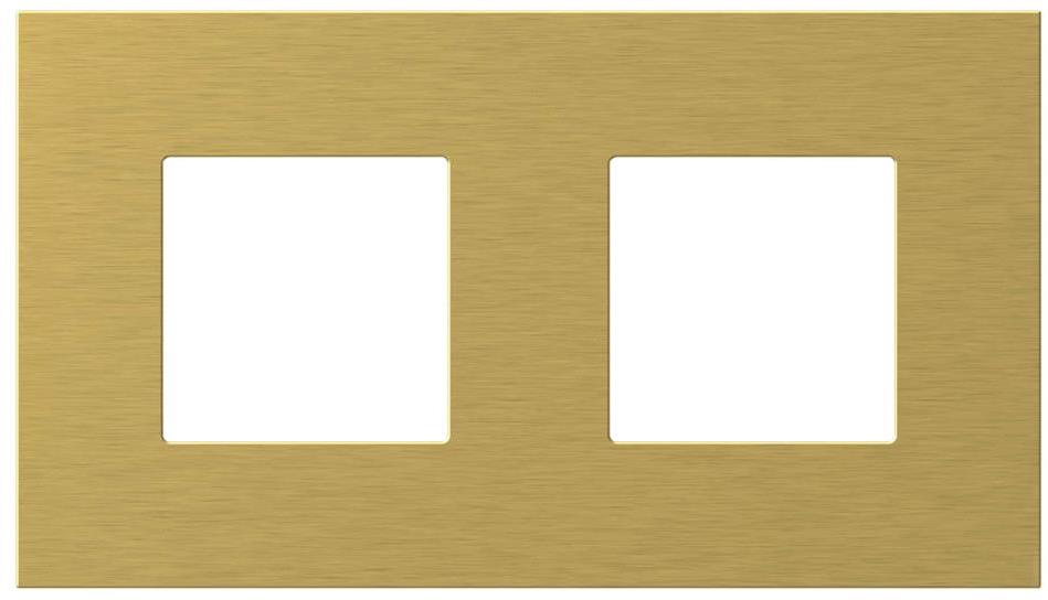 Рамка 2+2 мод. цвят Злато Modul Edge TEM, OG24MZM