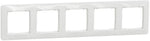 Рамка 5х цвят Бял Sedna SE, SCHNEIDER ELECTRIC, SDD311805