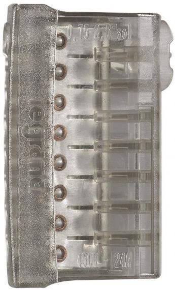 Бърза връзка 8х0,75-2,5 mm2 (50бр.) сива за твърд проводник серия Nylbloc™ Legrand, LEGRAND, 34328