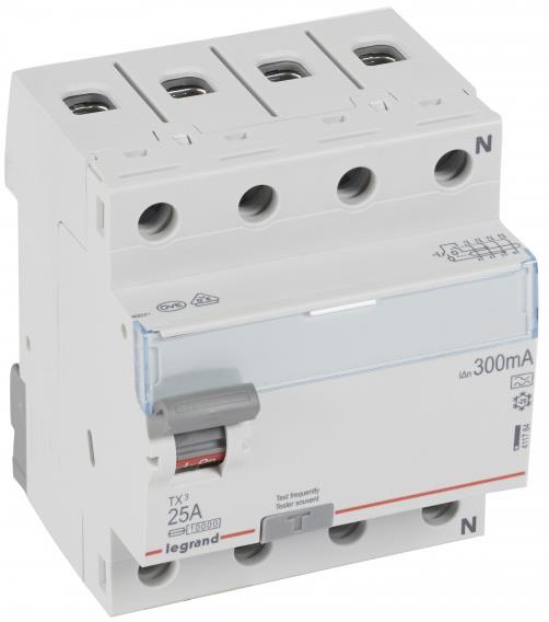 ДТЗ 4P 25A 300mА серия TX3 ID тип A Legrand, LEGRAND НИСКО НАПРЕЖЕНИЕ, 411784