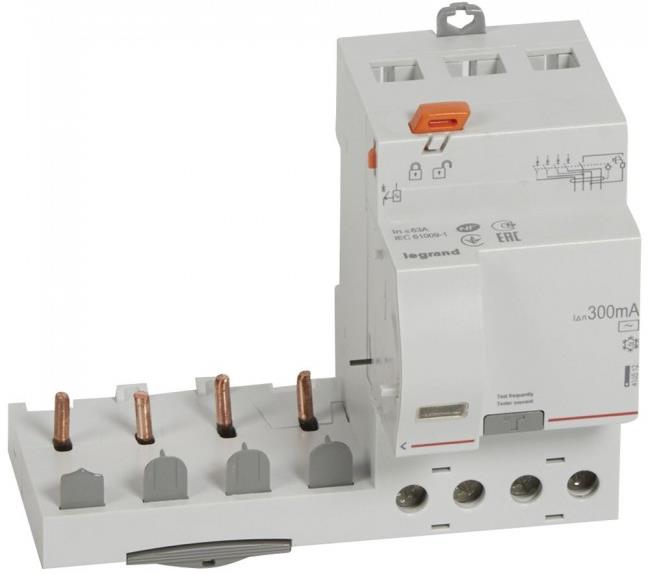 Допълнителен ДТЗ модул 4P 63A 300мА тип АС DX3 Legrand, LEGRAND НИСКО НАПРЕЖЕНИЕ, 410512