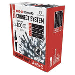 Комплект коледни лампички 100x LED студена светлина 10м IP44 с таймер CONNECT EMOS - D1AC01