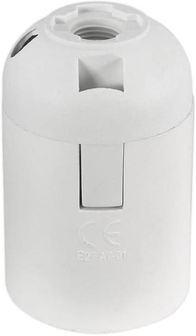 Фасунга E27, 4A, 250V, без пръстен бяла Commel, COMMEL, C016-101