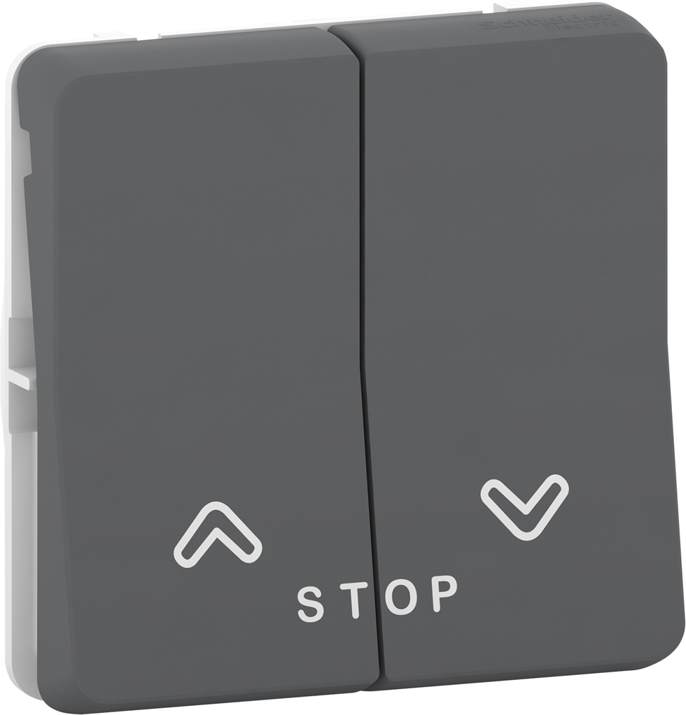 Бутон за щори механизъм IP55 цвят Антрацит Mureva SE, SCHNEIDER ELECTRIC, MUR35042