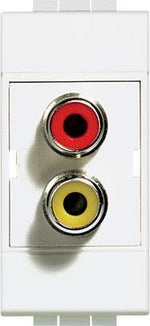 Розетка RCA аудио 1 мод. цвят Бял LL Bticino, BTICINO, N4269R