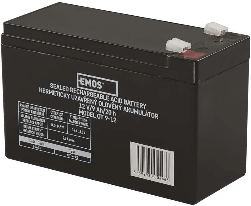 Акумулатор VRLA 9Аh/12V F6.3 EMOS, HONEYWELL, B9675