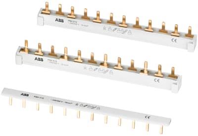 Захранващ гребен PSH2 1P+N 10мм2 63A 6 прекъсвача NL ABB, 2CDL120001R1012