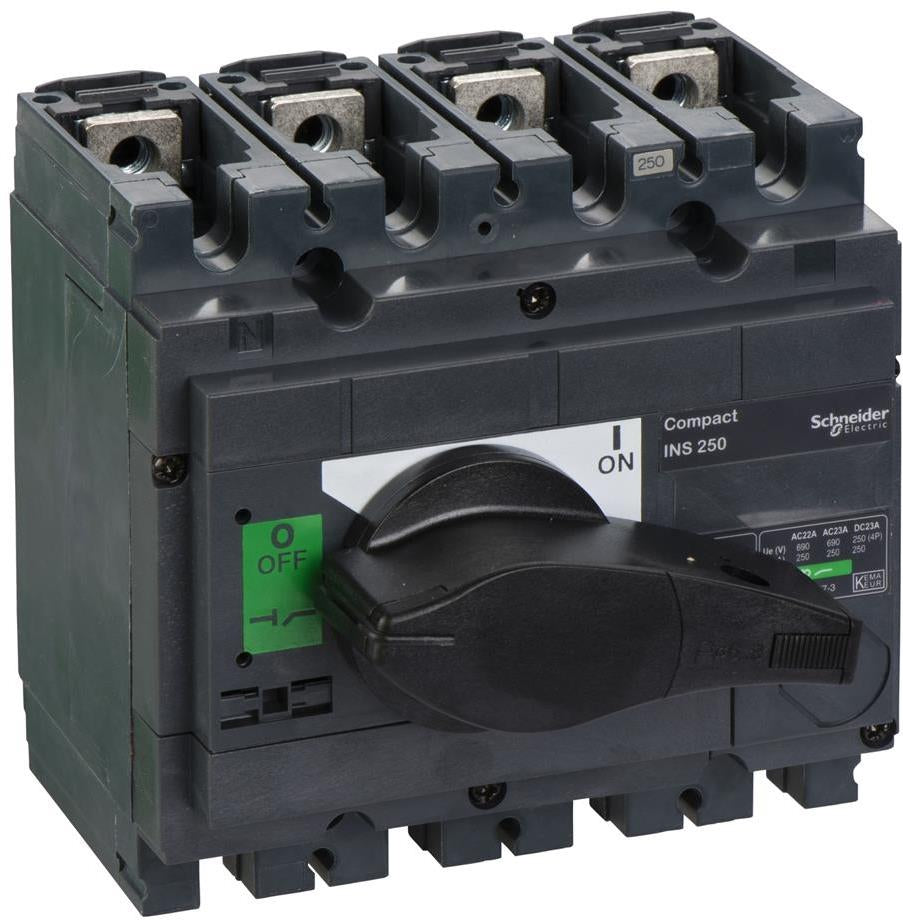 Товаров прекъсвач INS250 4P 250A с ръкохватка SE, SCHNEIDER ELECTRIC НИСКО НАПРЕЖЕНИЕ, 31107