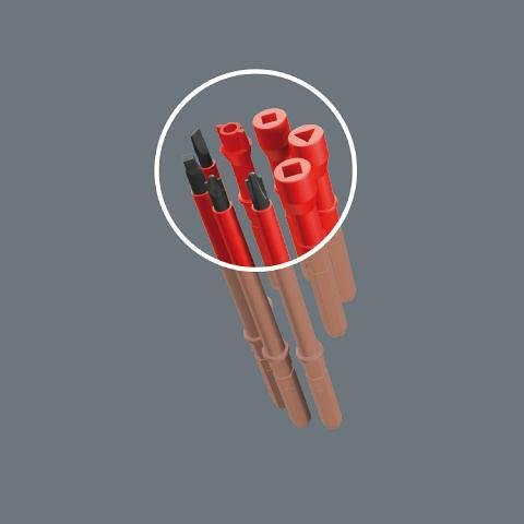 Комплект отвертки, 1x ръкохватка и 6х изолирани остриета, 7 Universal 1 Kraftform Kompakt VDE 1000V Wera - W003470