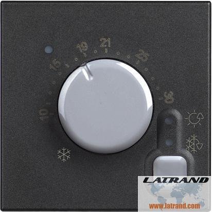 Термостат 230V 2А 1NO 2 мод. цвят Черен Classia Bticino - RG4441