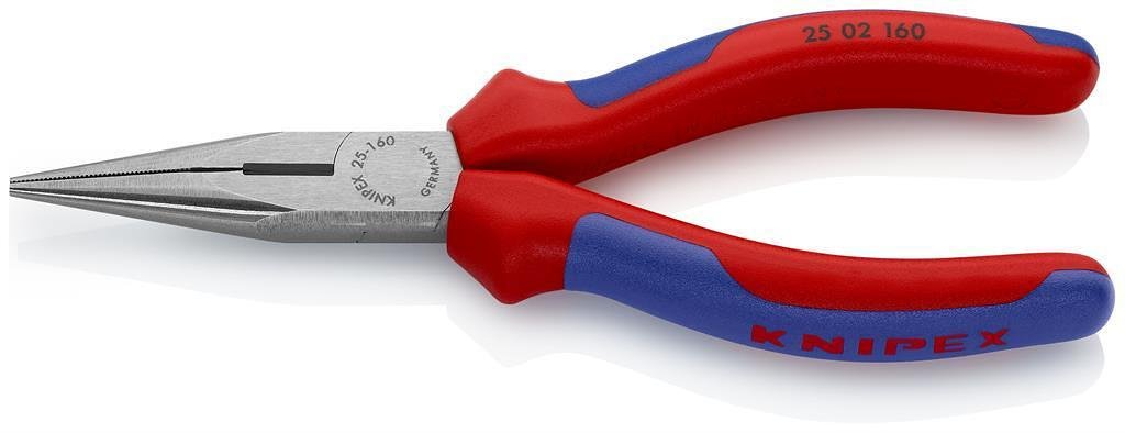 Клещи резачки с остър връх, синьо-червена ръкохватка 160мм, Knipex - K2502160