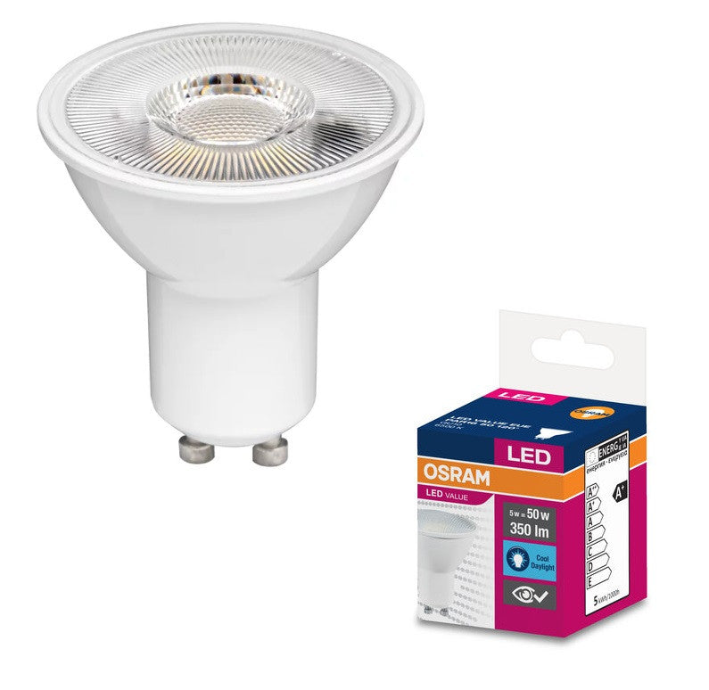 LED ЛАМПА VALUE PLAST PAR16 50  120° 5W/865 GU10 LEDVANCE