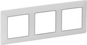 Рамка 3х цвят Бяла с хром Valena Life Legrand, LEGRAND, 754033