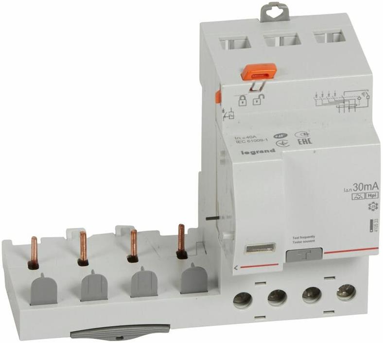 Допълнителен ДТЗ модул 4P 40A 30мА тип F DX3 Legrand, LEGRAND НИСКО НАПРЕЖЕНИЕ, 410533