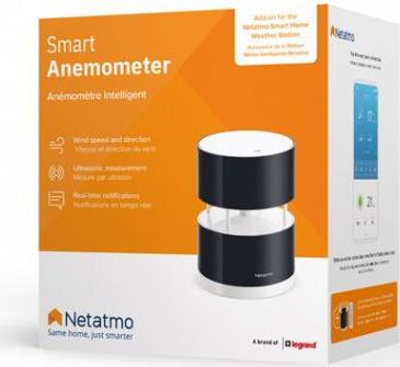 Уред за измерване силата на вятъра (анемометър) Smart Netatmo