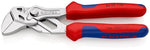 Клещи раздвижени, хромирани, синьо-червена ръкохватка 150мм, Knipex - K8605150