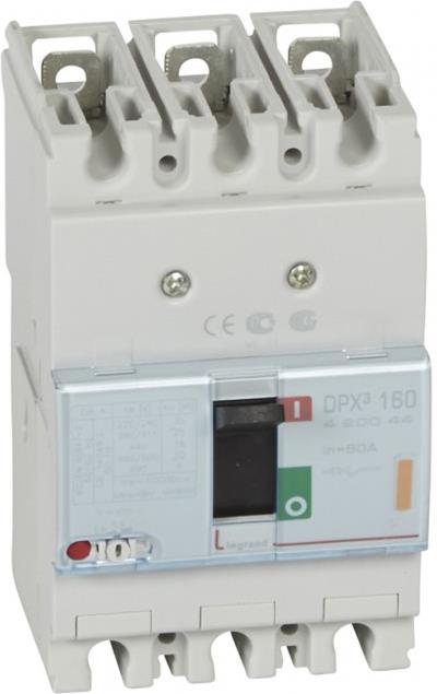 Автомат DPX3 160 TM 3P 80А 25кА регулируем (In x 0.8...1) Legrand, LEGRAND НИСКО НАПРЕЖЕНИЕ, 420044