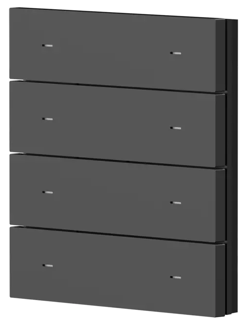 Лицев панел за 4 бутона iONprime PB 4R MBK Черен Theben, KNX, 9080073