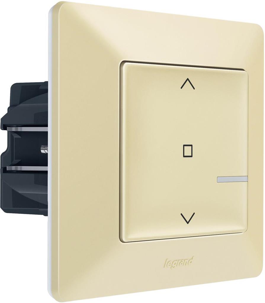 Ключ за щори жичен Smart, ИЗИСКВА НЕУТРАЛА, Valena Life Крем с рамка Legrand с Netatmo, NETATMO с LEGRAND & BTICINO, 752290