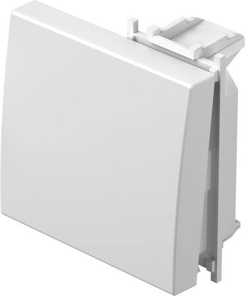 Лицев панел ключ/бутон 2 мод. цвят Бял гланц Modul TEM, TM12PW