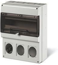 Табло за индустриални контакти и DIN модули IP66, UV, PG и М вход, серия Domino (16 DIN и 3х16A или 32A) Scame-672.4316