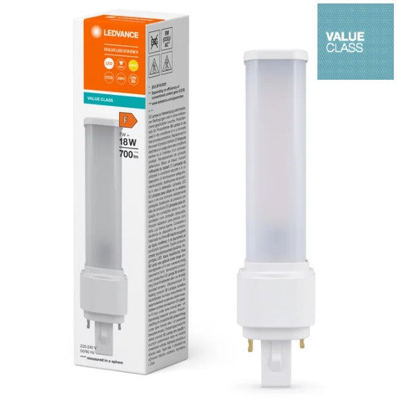 LED ЛАМПА DULUX LED D18 EM & AC MAINS V 7W 830 G24D-2 LEDVANCE