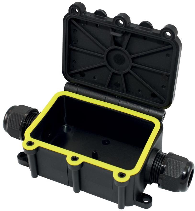 Разклонителна кутия 135x70x40мм IP68, с 2 щуцера Commel, COMMEL, C365-921