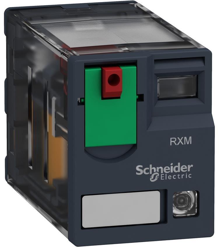 Реле интерфейсно RXM 230 VAC, 12A, 2 превключващ контакт, LED, монтаж в цокъл SE, SCHNEIDER ELECTRIC НИСКО НАПРЕЖЕНИЕ, RXM2AB2P7
