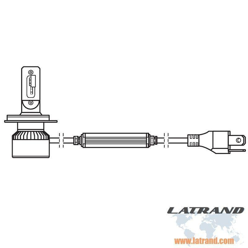 АВТОМОБИЛНА LED ЛАМПА 64193DWXTR H4 LED 3год 13/13W 12V P43T FS2 OSRAM