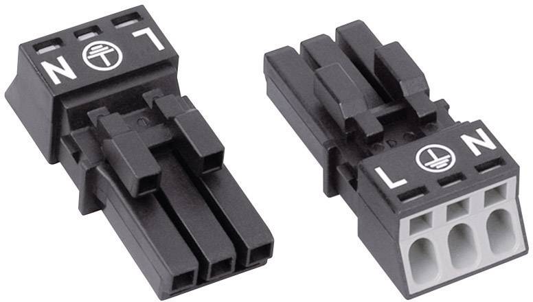 Куплунг 3P 1,50 mm2 черен WINSTA® MINI Wago, WAGO, 890-203