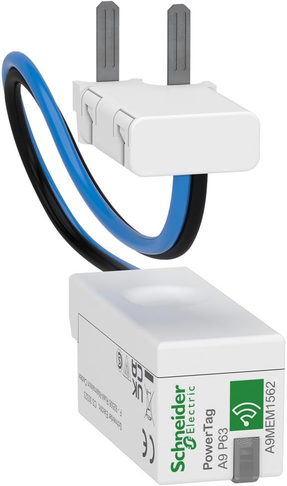 Мерител PowerTag Energy P63 1P+N, монтаж отдолу, SE, SCHNEIDER ELECTRIC НИСКО НАПРЕЖЕНИЕ, A9MEM1562
