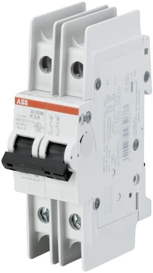 Автоматичен прекъсвач SU202 M 2P 10A крива K 10kA ABB, 2CDS272337R0427