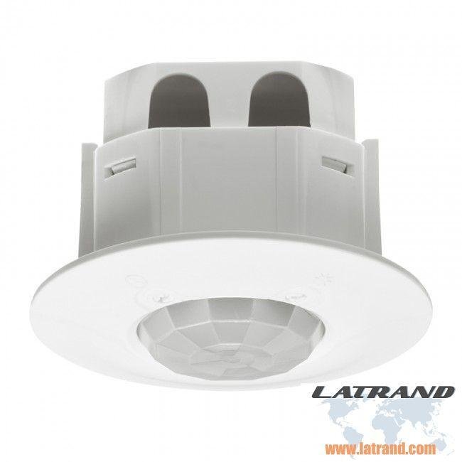 Датчик за движение СКРИТ МОНТАЖ 360 гр. 230V, IP41, макс.1000W за всички товари, изисква неутрала - 48941