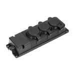 Троен контакт шуко, гумиран, IP44 ORNO OR-AE-13166(GS)