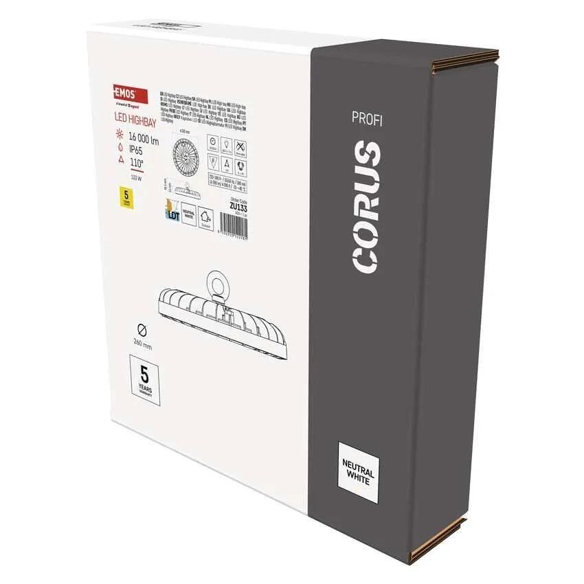 Осветително тяло LED High Bay 133W 4000K 16000lm 110° 50000h IP65 CORUS EMOS