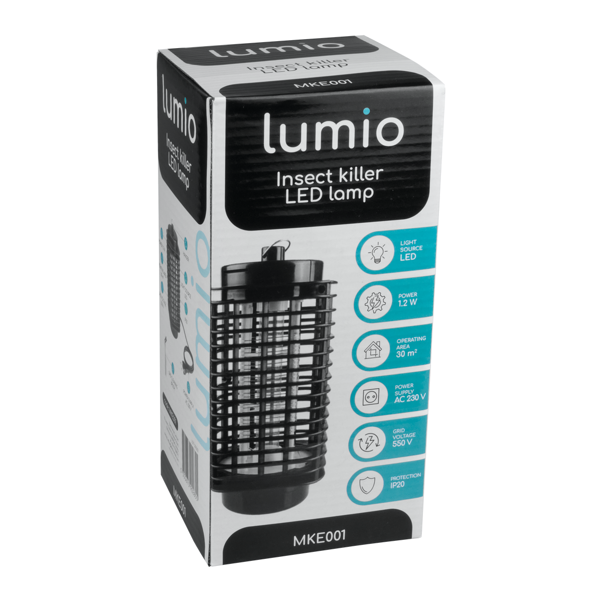 LED лампа против насекоми Lumio MKE001 – 1.2W, до 30 м²